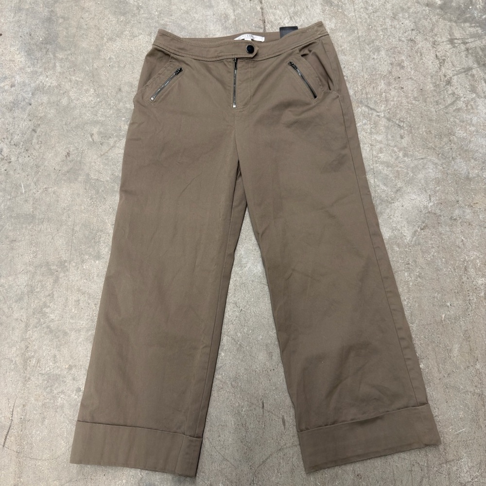Guess Olive-Tan Straight Pants